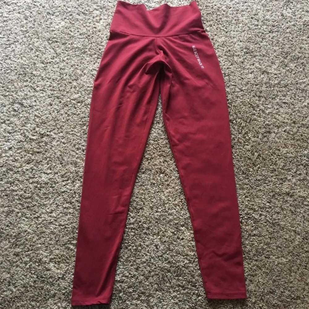 Blue Body Brazil Red Booty Scrunch Leggings